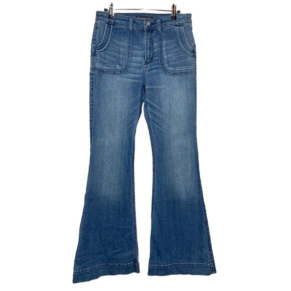 Abercrombie & Fitch Blue Flare Jeans - Picture 1 of 11